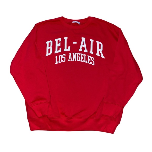Zara Bel Air Cotton Graphic Sweatshirt 